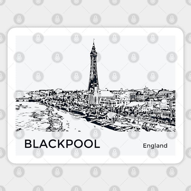 Blackpool England Sticker by Lakeric